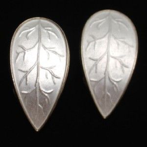  Earrings Vintage Sterling Silver Enamel Clips Ivar Holt Norway