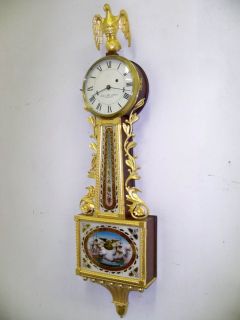 Great Gilded Brides Banjo Clock by Edward Stone Bowie