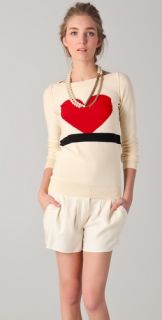 Sonia by Sonia Rykiel Intarsia Heart Sweater