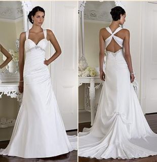 New White Ivory Wedding Dress Size 2 4 6 8 10 12 ​​14 16 18 20 2