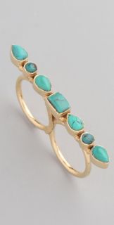 Soixante Neuf Turquoise Double Knuckle Ring