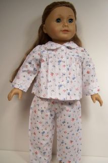Floral Generic Emily PJs Pajamas Clothes for American Girl Dolls Julie