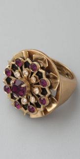 Juicy Couture Vintage Floral Deco Ring