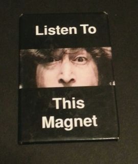 John Lennon Promo Listen to This Magnet Very RARE Piece Walls and