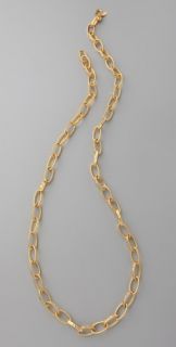 Kenneth Jay Lane Satin Gold Small Link Necklace