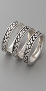 Fortune Favors the Brave Triple Braid Ring