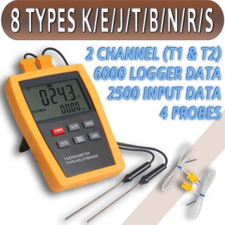 Type K E J T B N R s Digital Thermometer Thermocouple MV 1800°C High