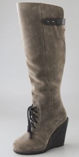 Rag & Bone Butakhan Suede Wedge Boots with Shearling Lining