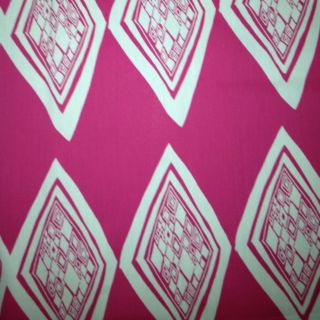 Ivana Helsinki Designer Fabric Pink Diamonds Stripes Revolver Finland