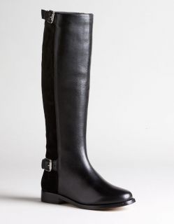 Michael Kors Jada Tall Knee Black Leather and Suede Boots Size 6 New $