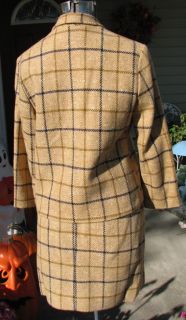 Vintage s Retro Carol Brent Skirt Suit 24” Waist Wool or Wool Blend