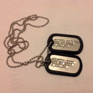   SG1 TV Series Samantha Carter and Jack ONeill Replica Prop Dog Tags