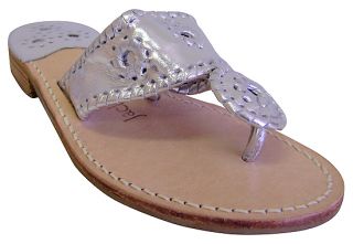 Jack Rogers Navajo Silver Hamptons Sandals Shoes 7 New