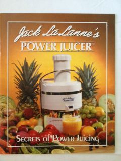 JACK LALANNES POWER JUICER EXPRESS GREAT CONDITION IN BOX WITH RECIPE