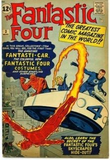 1962 Fantastic Four 3 Marvel Jack Kirby