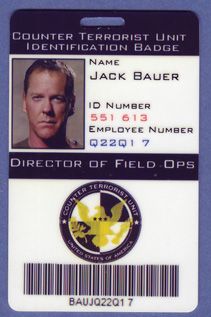 CTU ID Badge CTU Badge Card Special Field Agent