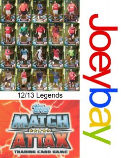Choose 12 13 Legend 461 480 Match Attax Card 2012 2013 Legends from