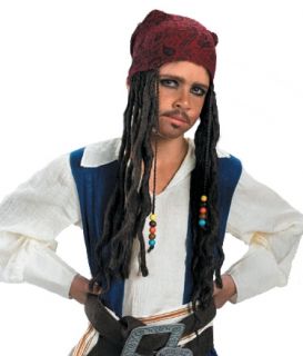 Child Jack Sparrow Bandana with Pirate Wig