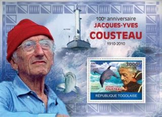 Togo Jacques Cousteau Mint Stamp s s MNH 20H 063