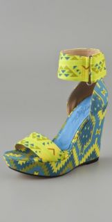 Theodora & Callum Mustique Platform Wedge Sandals