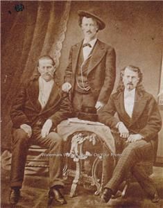 Photo Buffalo Bill Cody Texas Jack Wild Bill HICKOK1873 Lawman