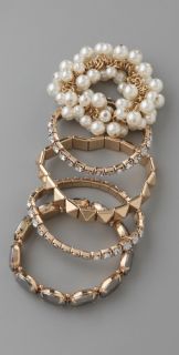 Adia Kibur Pearl & Jewel Bracelet Set