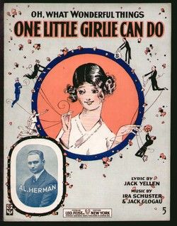 One Little Girlie Can do 1917 Al Herman Special WWI Lyric Vintage