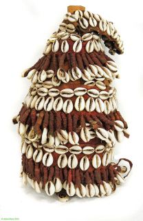 Ethiopian Calabash Wedding Milk Jug with Cowry Shells African