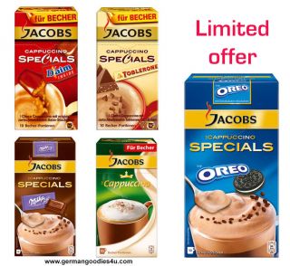 Jacobs Cappuccino 4 Flavors Daim MILKA Toblerone Fresh from Germany