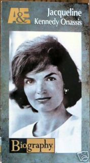 Biography Jacqueline Kennedy Onassis Remembered VHS 733961104165