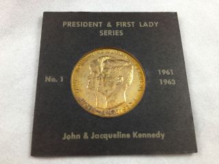 John F Kennedy Lady Jacqueline Coin 1961 1963 President First Lady