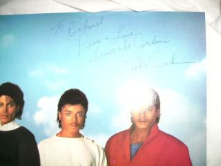 Victory LP 1984 Michael Jackson Mick Jagger Signed by Jackie Jackson