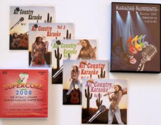 karaoke CD+G 28 DISC SET,all country,kurrents 2009,supercore, oldies