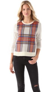 Clu Plaid Colorblock Sweater