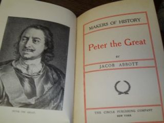  of History (Five Books of Famous People) Jacob Abbott 1800s RARE SET