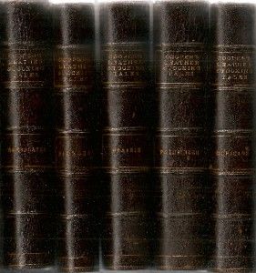 VOLUMES FINE LEATHER BINDINGS JAMES FENIMORE COOPER LAST OF MOHICANS