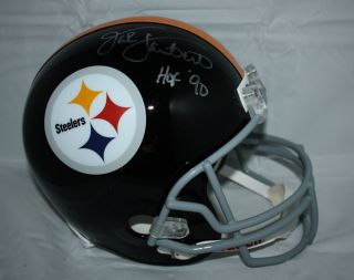 Jack Lambert Autographed F S Pittsburgh Steelers Helmet JSA