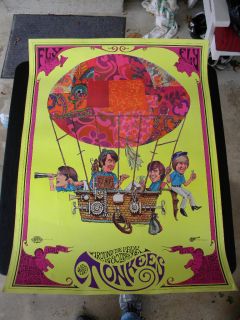 RARE* 1967 DAVID SCHILLER SPARTA GRAPHICS THE MONKEES LARGE POSTER J