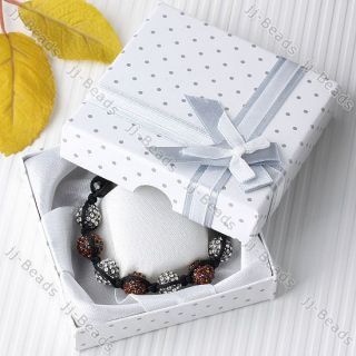 10mm Crystal Disco Ball Beads Bracelet Macrame Box Case Friendship