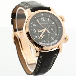 Jaeger LeCoultre Mens Master Compressor Geographic 18K Rose Gold Watch