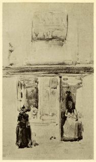 1911 Print James Abbott McNeill Whistler Artwork Dieppe France Window