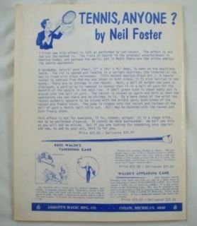 Abbotts Magic Mfg The New Tops 1976 Magazine Signed by Magician