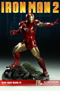 Sideshow Iron Man 2 Mark VI Maquette Avengers Statue Mint in Box