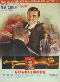 Goldfinger 1964 Great First Release James Bond 47x63