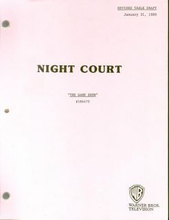 NIGHT COURT set of 17 scripts   Harry Anderson Markie Post John
