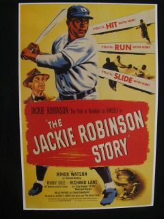 NEGRO BASEBALL 1950 THE JACKIE ROBINSON STORY ~ ALL BLACK CAST ~ MOVIE