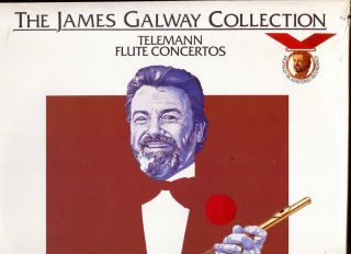 SEALED LP James Galway Telemann Flute Ctos 1985 RCA AGL1 5443