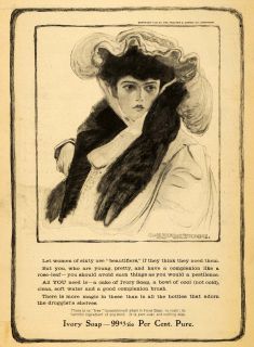 1905 Vintage Ad Ivory Soap Alice Barber Stephens Lady   ORIGINAL