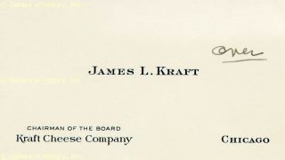 James L Kraft Autograph Note Signed