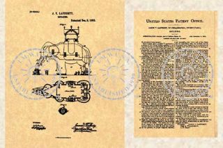 Lucy The Elephant Patent New Jersey Lafferty 1882 859